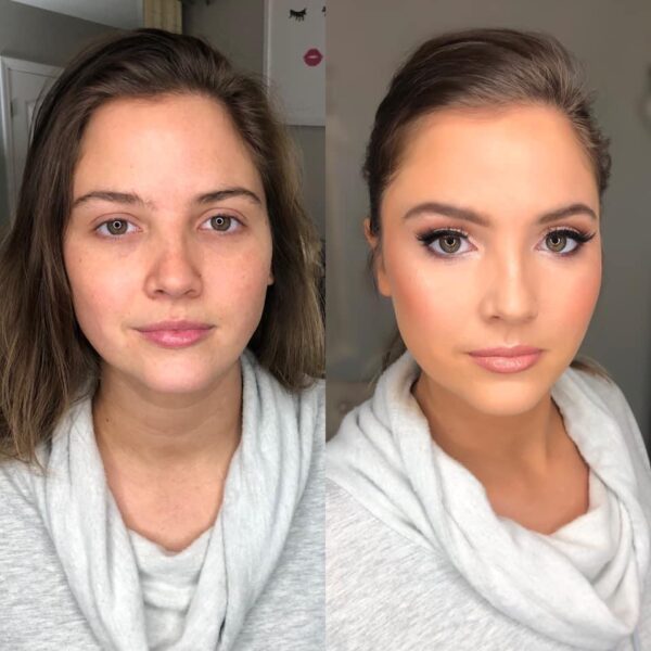 Before and After Makeup Photo